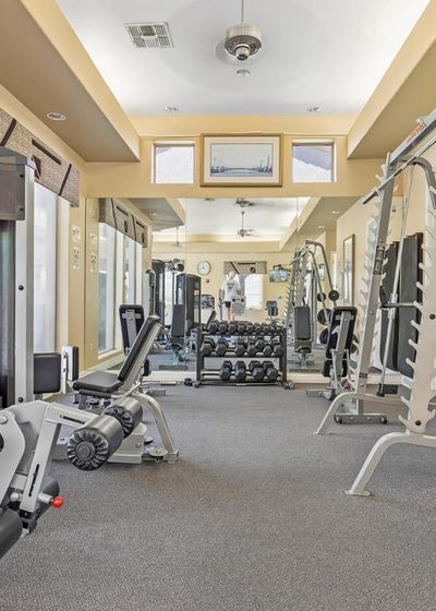Inside the community fitness center
