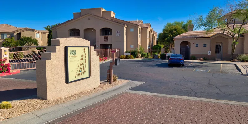 The gated entrance to Terra Vista at Tatum Ranch